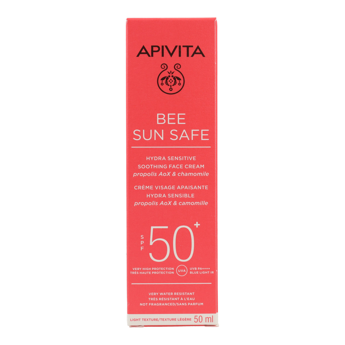 Crème solaire apaisante Hydra Sensitive SPF50 Apivita 50 ml