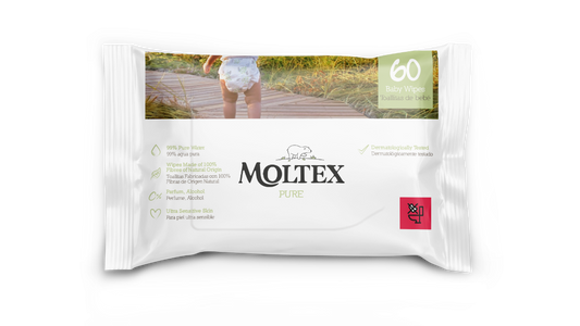 Lingettes Moltex Pure & Nature 60 unités