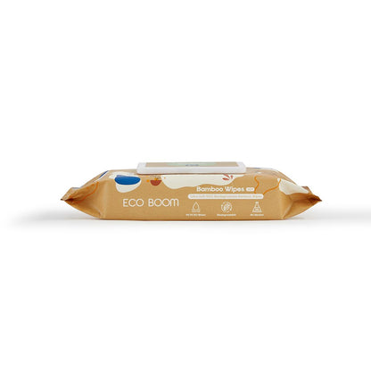 Toallitas biodegradables de Bambú Ecoboom 60 uds