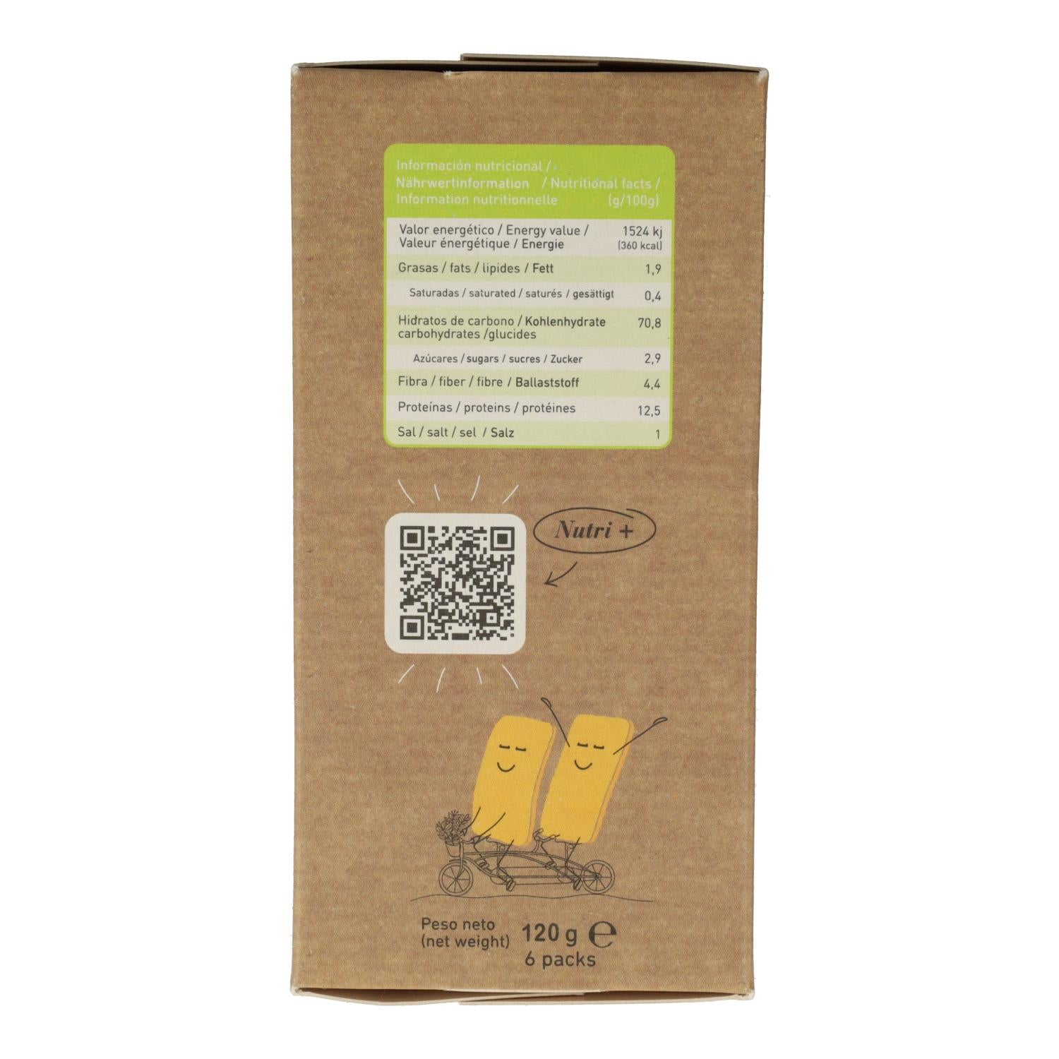 Crackers garbanzo BIO Sin Gluten Zealia 120 gr