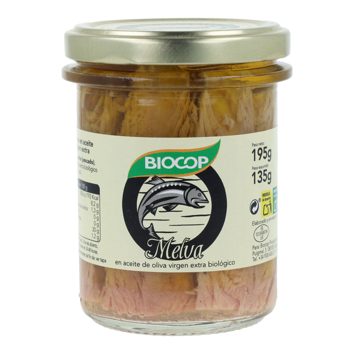 Filets de maquereau en conserve Bio Biocop 195 g