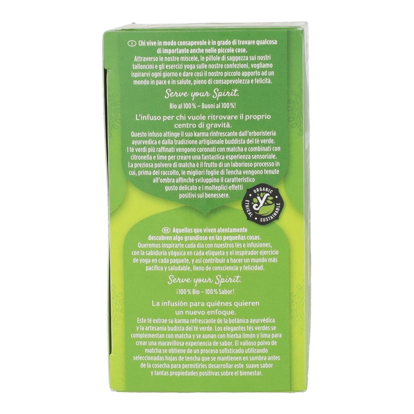 Yogi Tea BIO Té verde y Matcha limón, 17 bolsitas