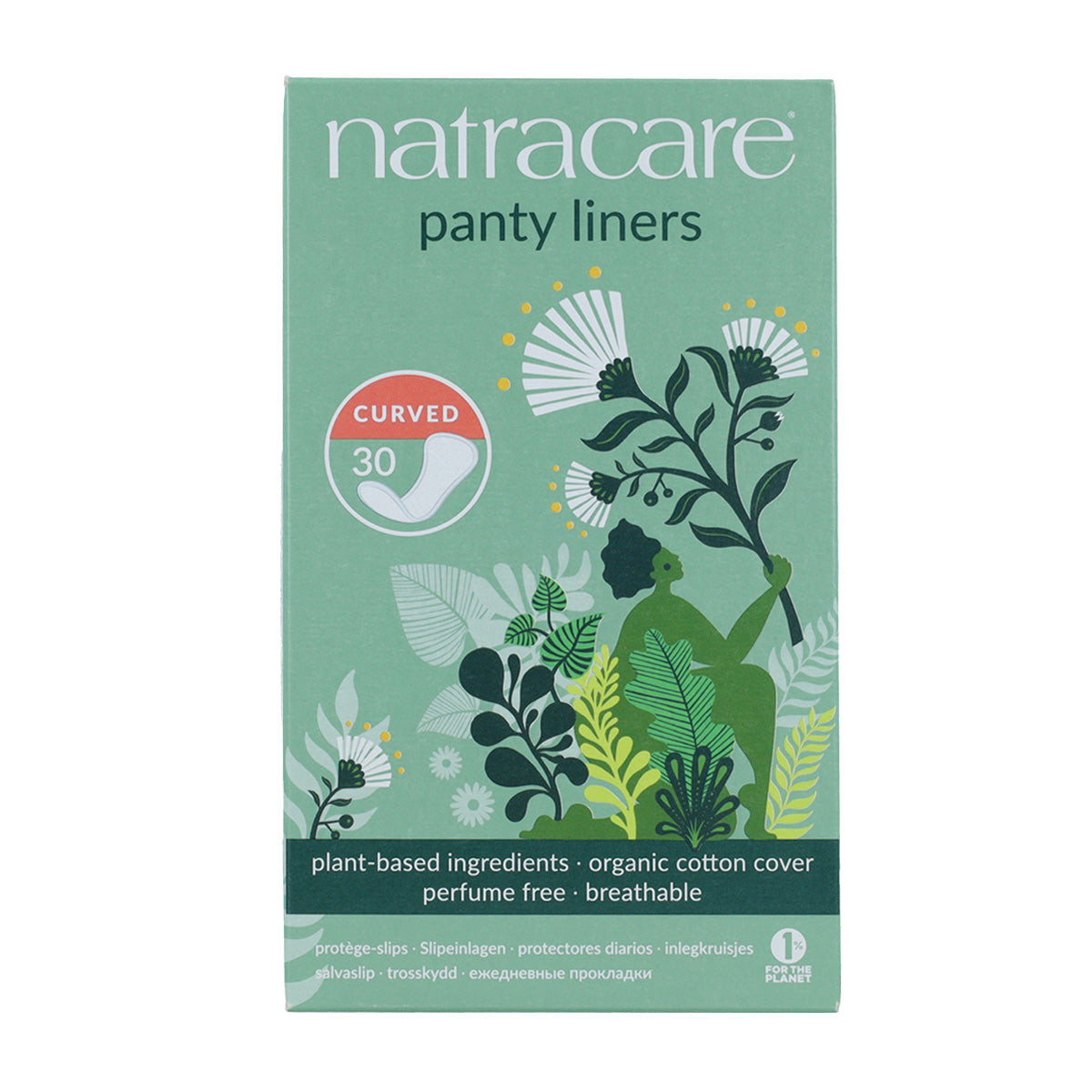 Salvaslip anatómico Natracare 30 Uds