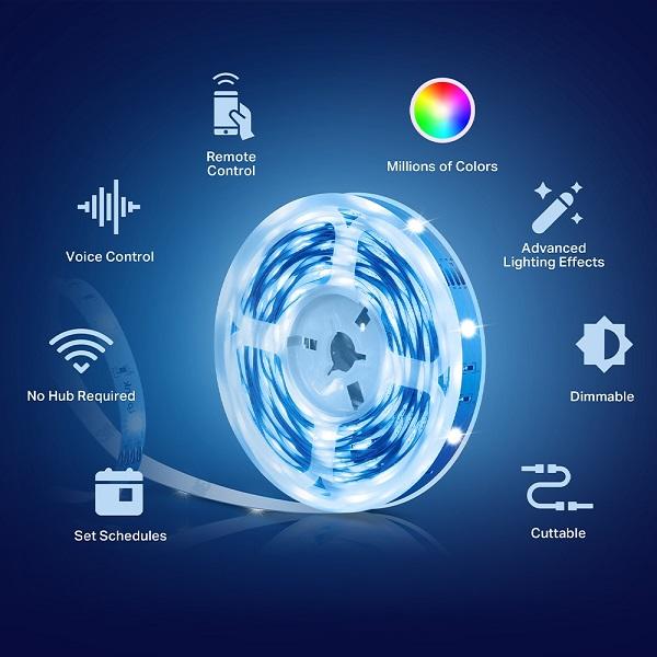 TAPO L900-5 Tira de luz inteligente Wi-Fi, 5M, Multicolor