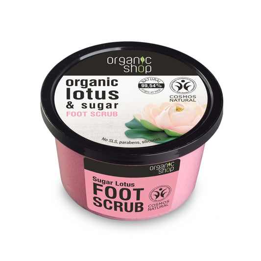 Exfoliante Pies Azúcar de Loto Organic Shop 250 ml