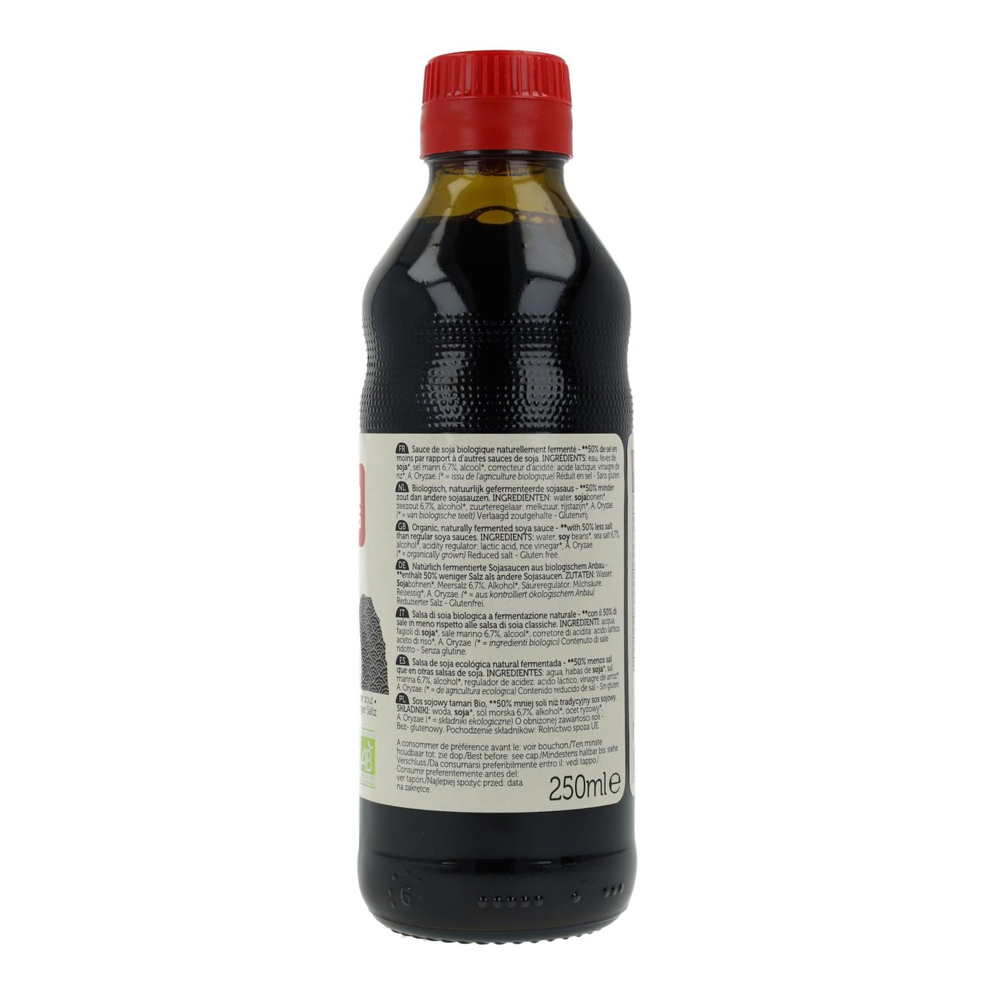 Salsa de soja Tamari 50% menos de sal ECO Lima  250 ml