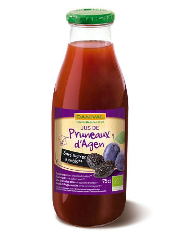 Jus de pruneaux bio sans sucre Danival 750 ml