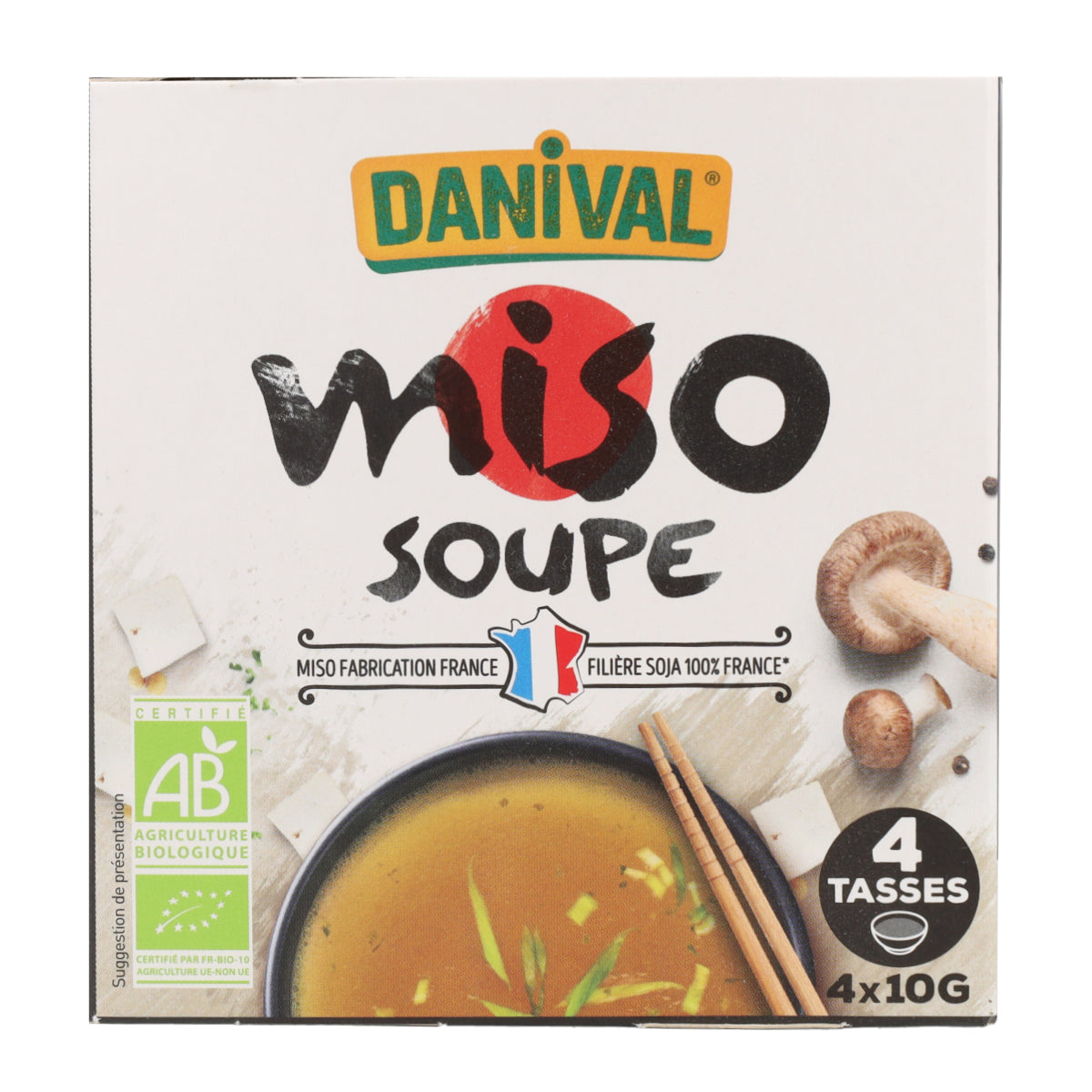 Soupe Miso Bio Danival 4 u x 10 g