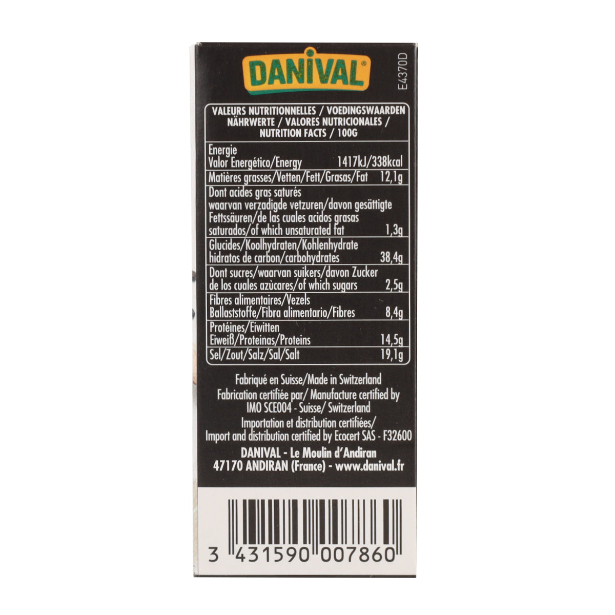 Soupe Miso Bio Danival 4 u x 10 g