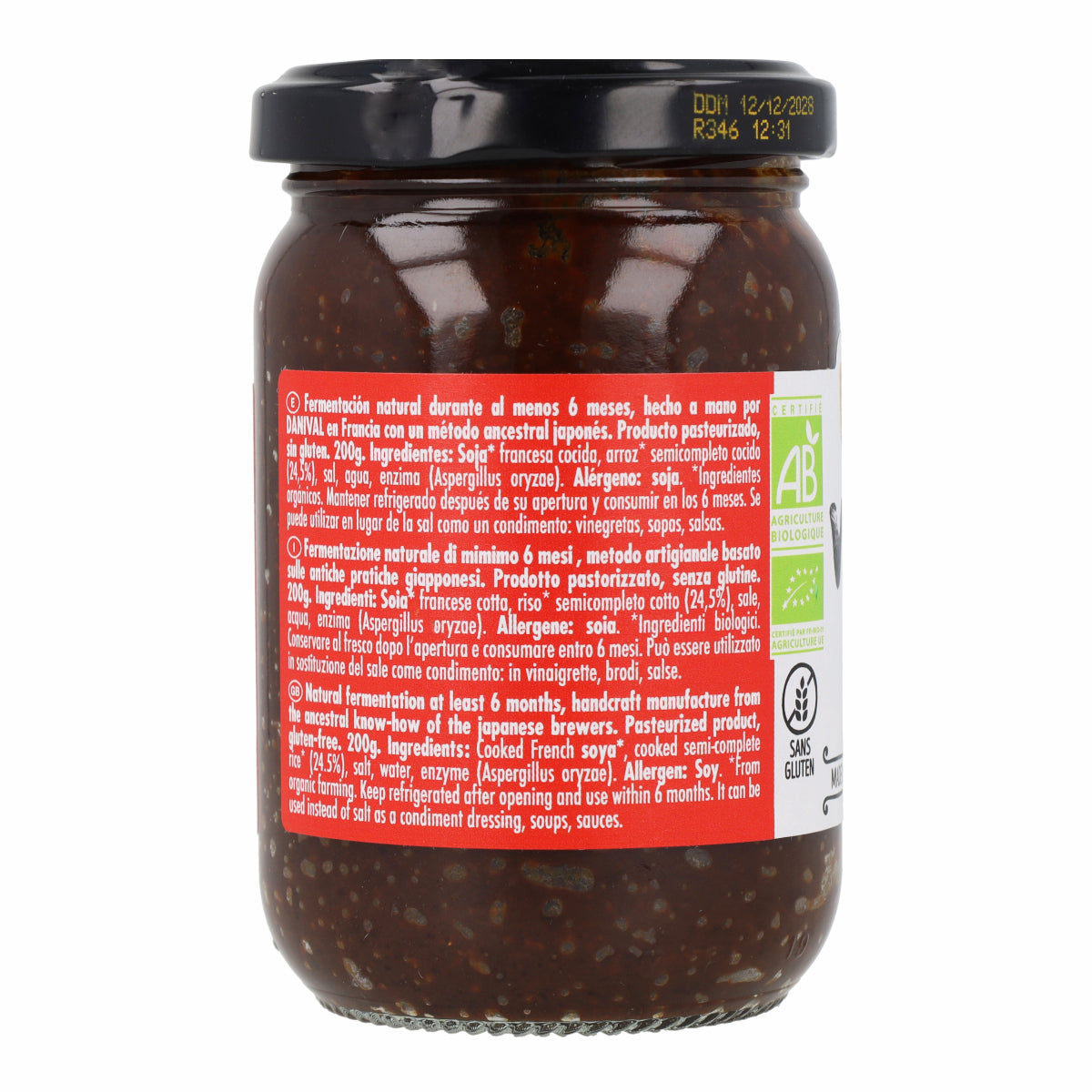 Shiro Miso de Riz Bio Danival 200 g
