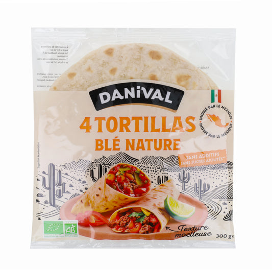 Tortillas de blé 4 pièces bio 300 g