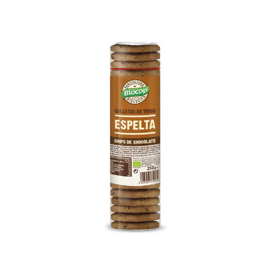Pack 2 uds Galletas de Espelta con Chips de Chocolate Biocop 250 g