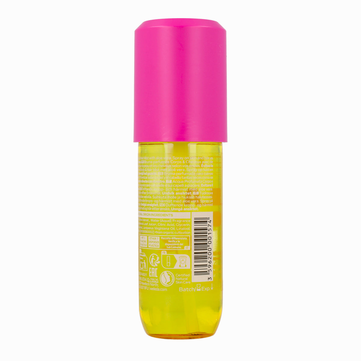 Brume parfumée corps et cheveux Vanilla Cloud Weleda 95 ml