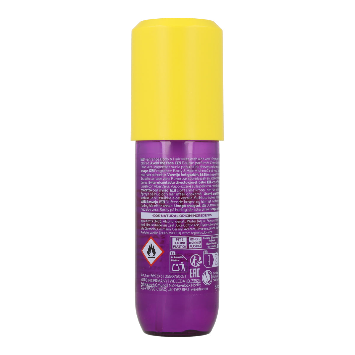 Brume Parfumée Corps & Cheveux Mystic Aura Weleda 95 ml