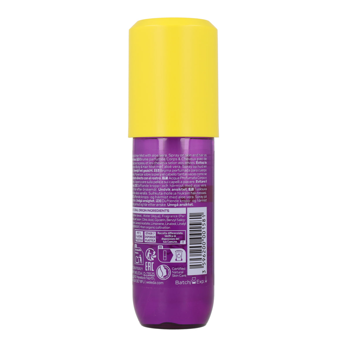 Brume Parfumée Corps & Cheveux Mystic Aura Weleda 95 ml