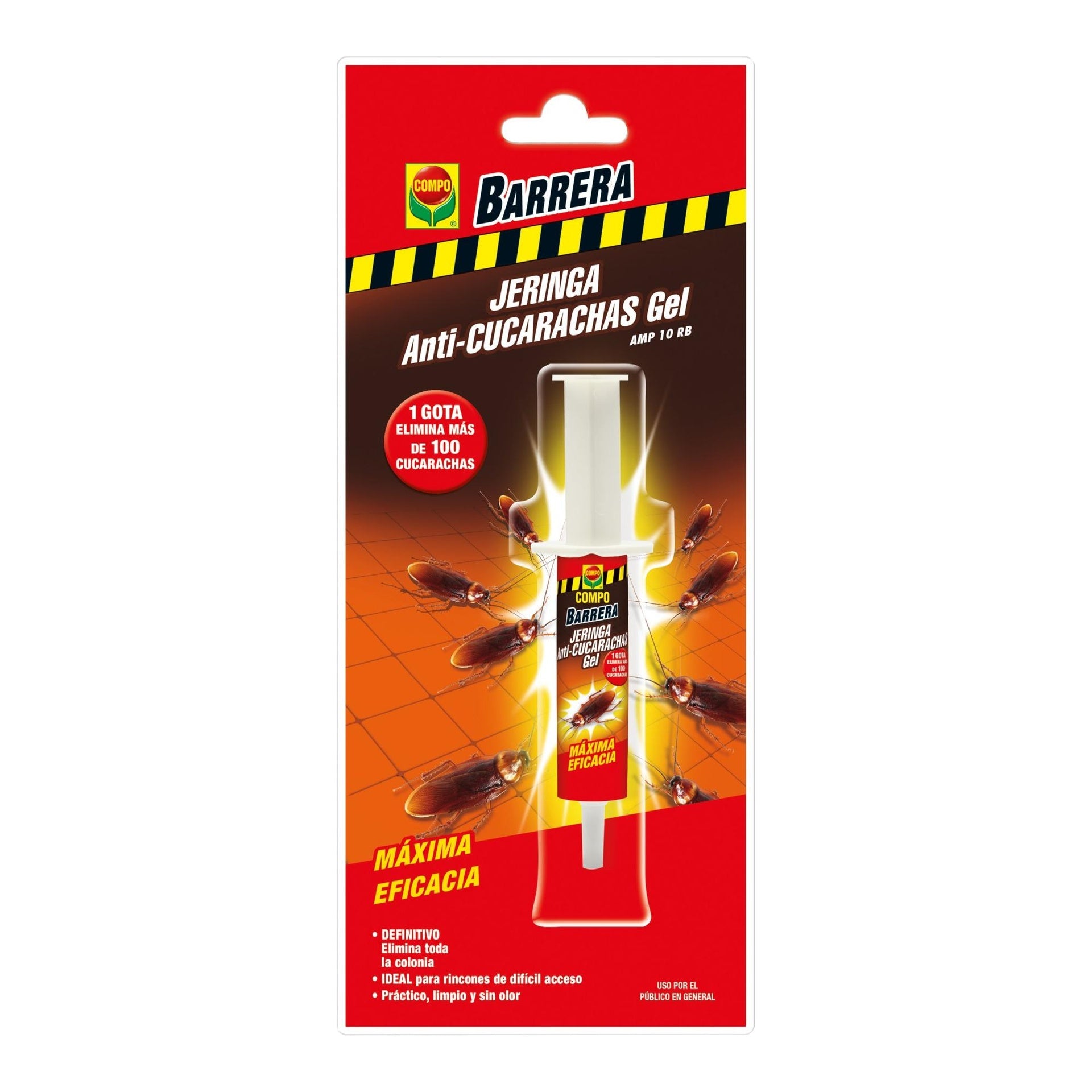 Compo Barrera Jeringa cebo anti cucarachas gel 10 g