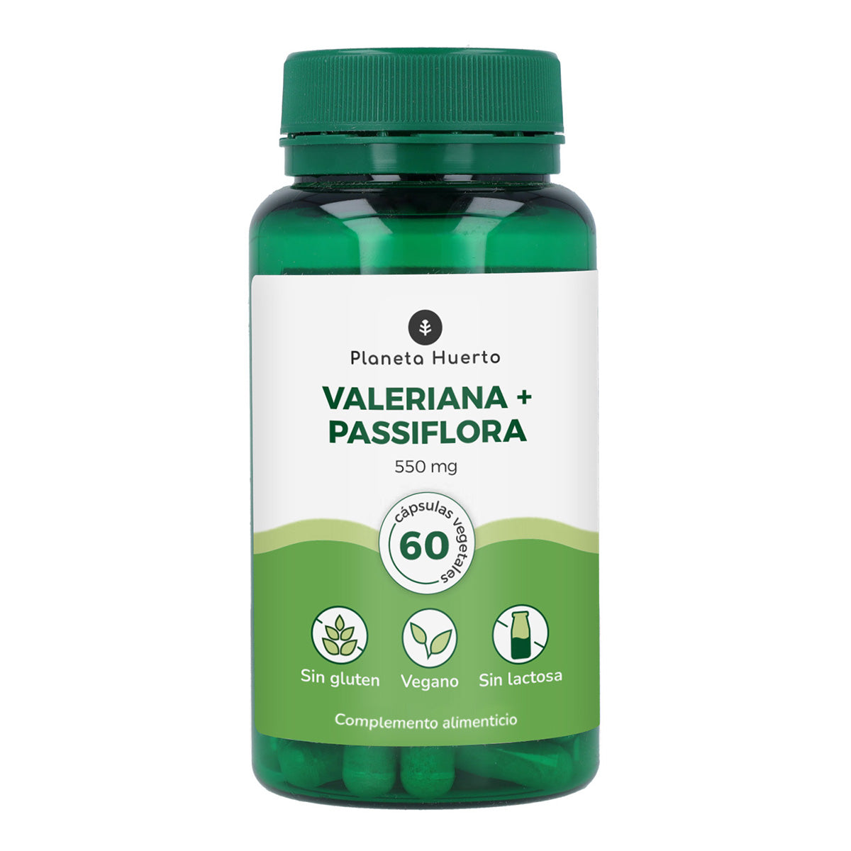 Valeriana + Passiflora Planeta Huerto 60 cápsulas
