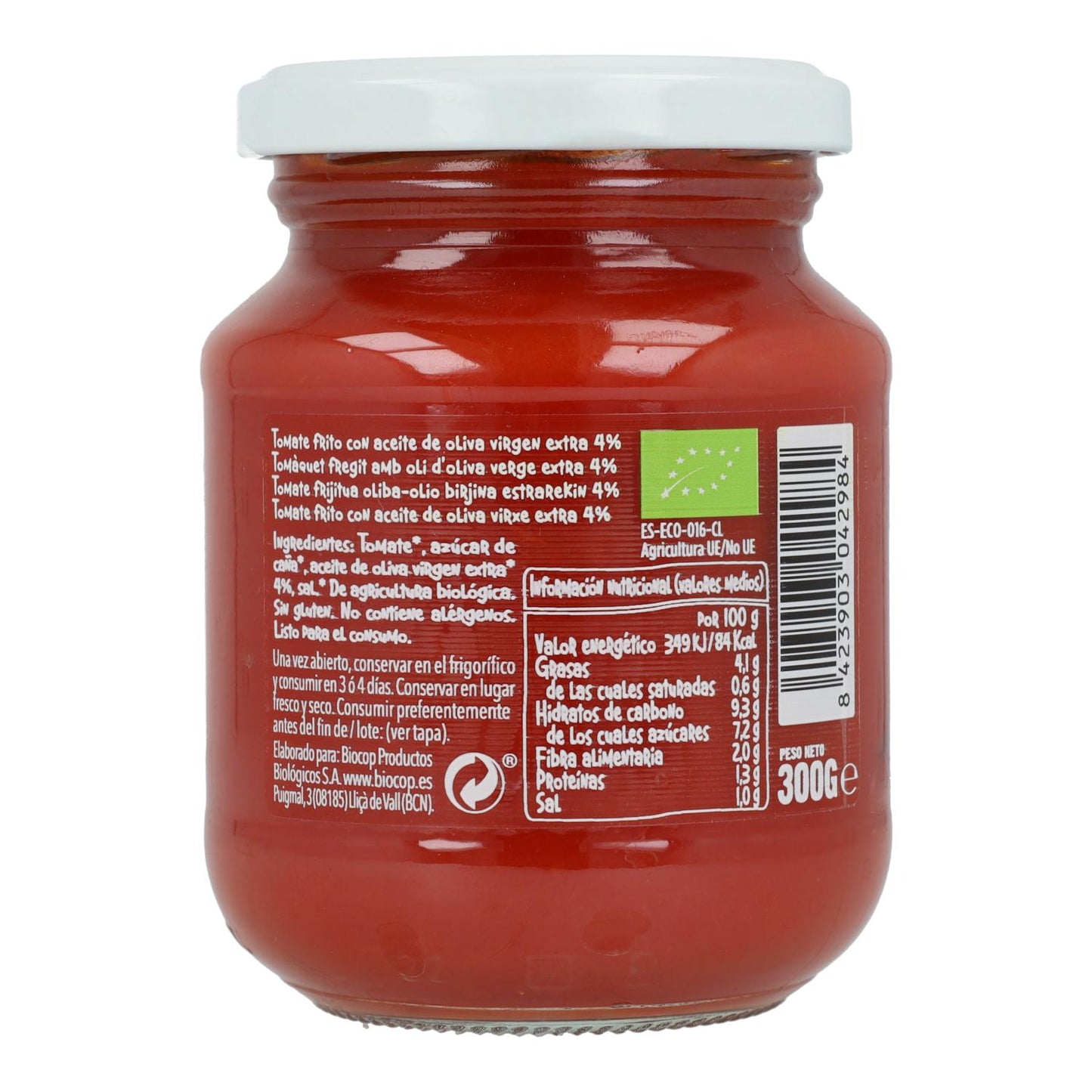 Tomate Frito Bio Biocop 300 g