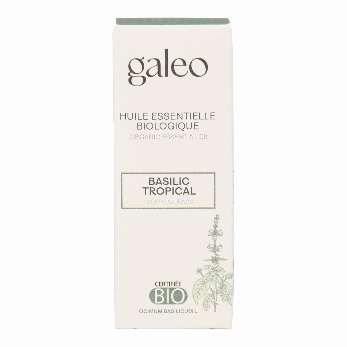 Huile essentielle Basilic Tropical BIO Galeo 10 ml