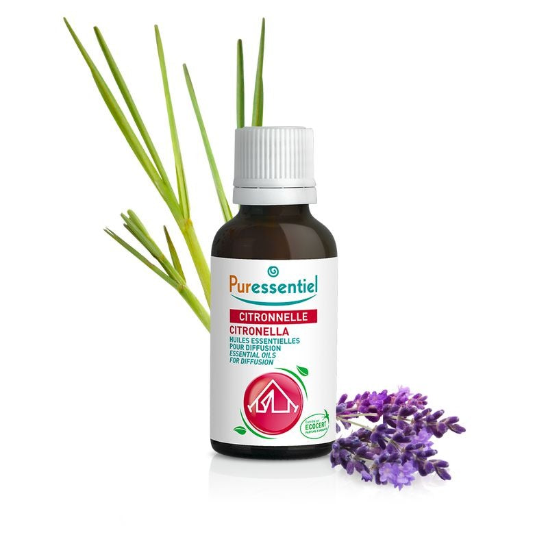 Anti-Pique Diffusion Citronnelle Huiles essentielles pour diffusion PURESSENTIEL 30 ml