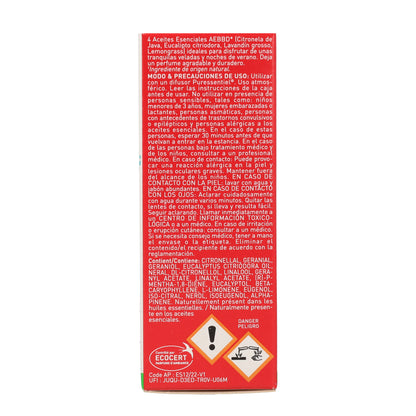 Anti-Pique Diffusion Citronnelle Huiles essentielles pour diffusion PURESSENTIEL 30 ml