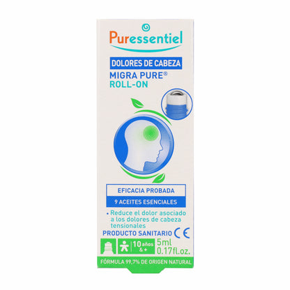 Maux de tête Roll-on Migra Pure PURESSENTIEL 5 ml