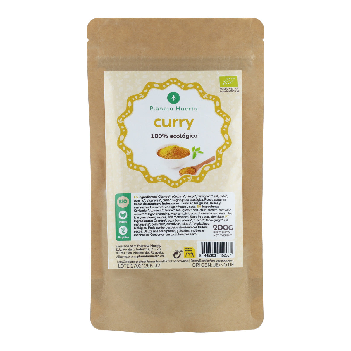 Poudre de curry ECO Planeta Huerto