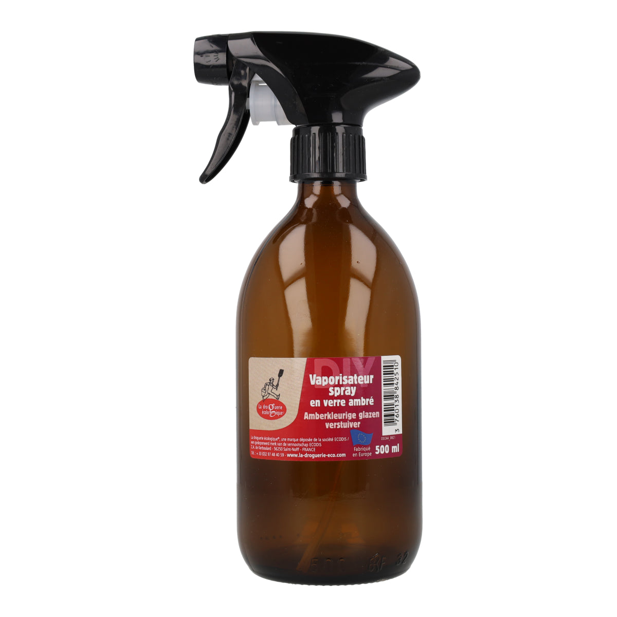Vaporisateur en verre ambré La Droguerie écologique 500 ml