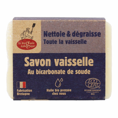 Savon lave-vaisselle au bicarbonate de soude La Droguerie écologique 150g