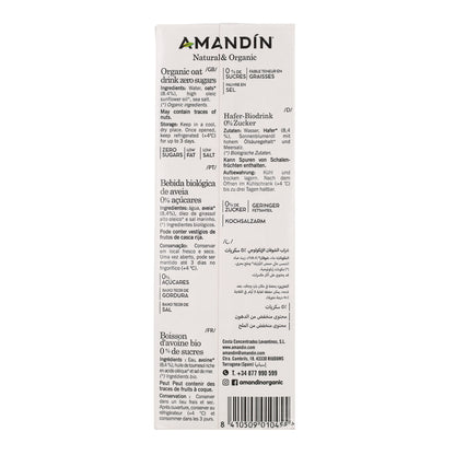 Boisson Avoine 0% Sucres Bio Amandin 1L
