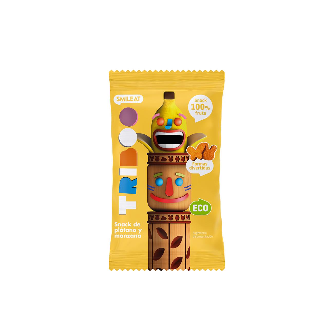 Snack de manzana y plátano ECO 25g, Triboo