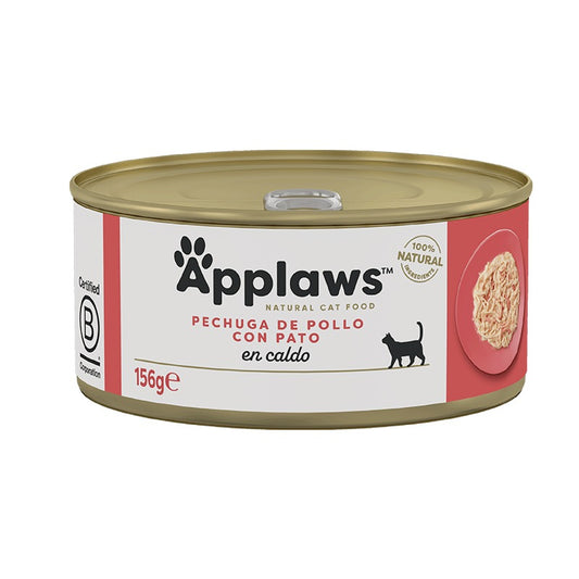 Comida húmeda para gatos Lata Pollo y pato Applaws 156 g