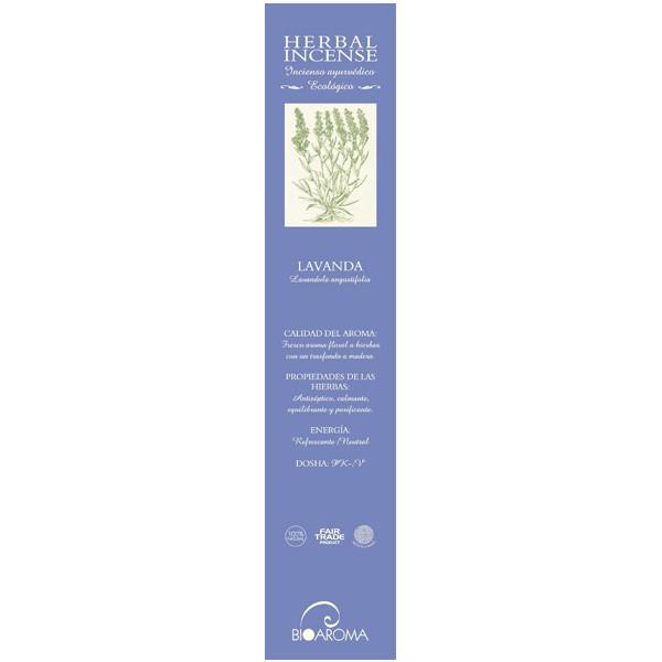 Incienso ecológico Lavanda Bioaroma, 12 varillas