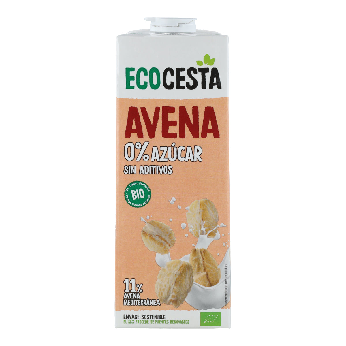 Boisson végétale à l'avoine 0 % sucre Bio Ecocesta 1 L