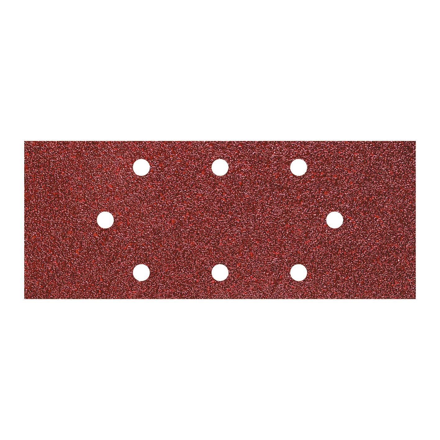 Wolfcraft 8409000 - 15 patines de lija de corindón, grano 40,80,120; perforadas 93 x 230 mm
