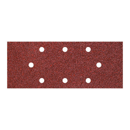 Wolfcraft 8409000 - 15 patines de lija de corindón, grano 40,80,120; perforadas 93 x 230 mm