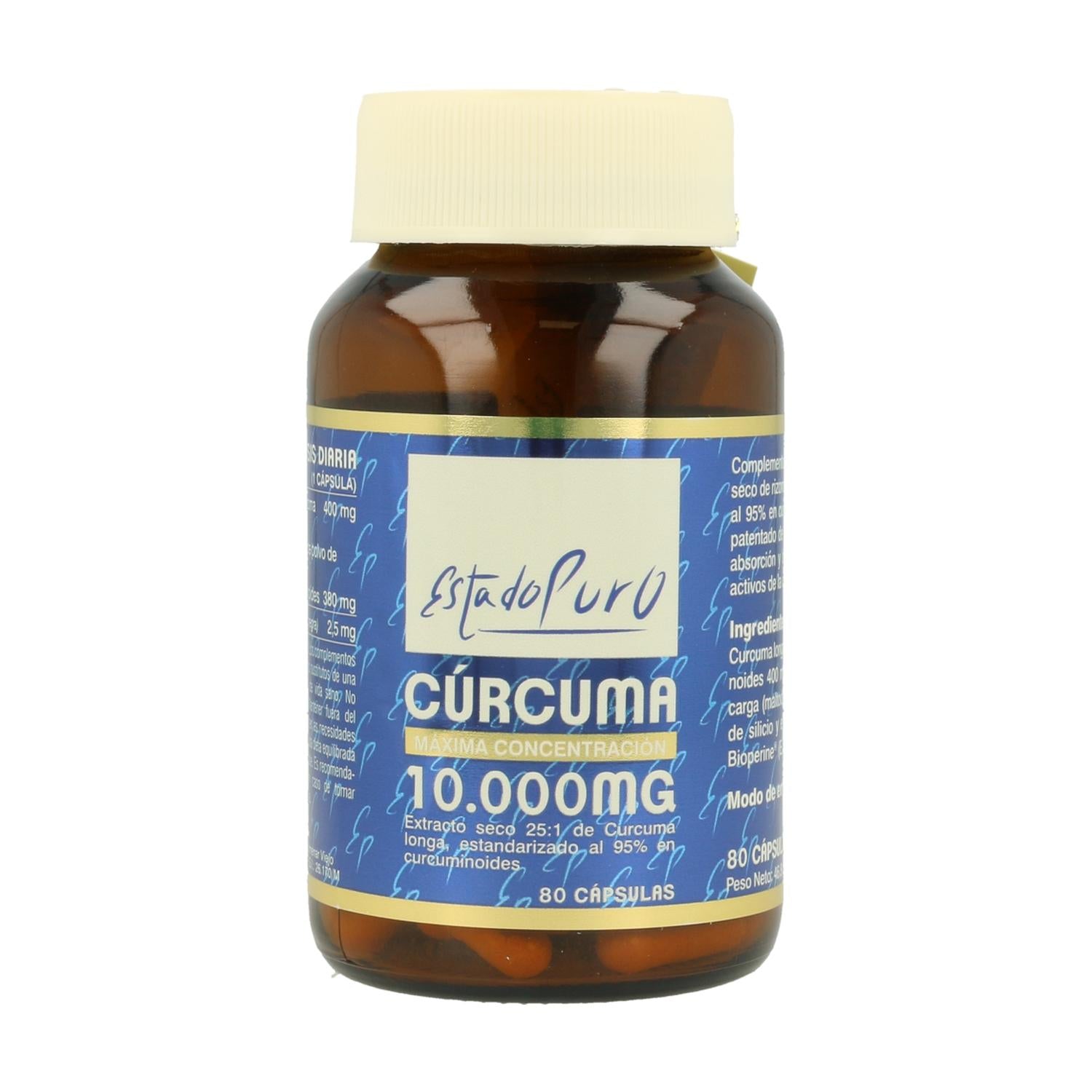 Estado Puro Curcuma Tongil 80 Caps Formato Ahorro