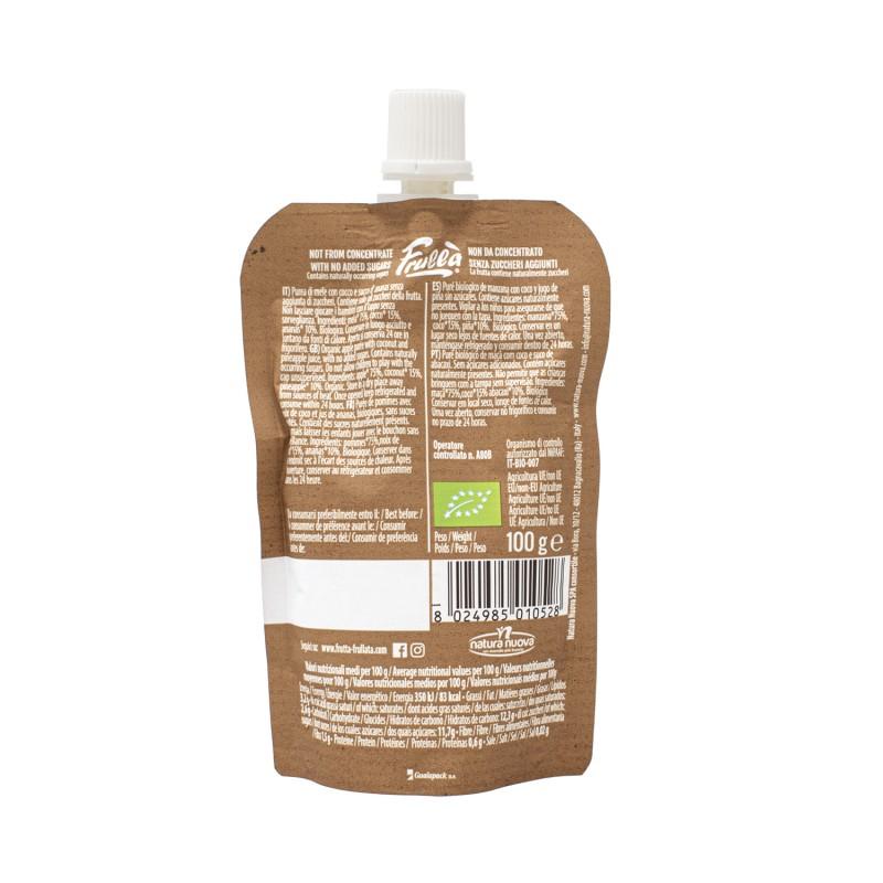 Pouche Zumo Puré de Manzana, Coco y Piña Frulla 100 gr