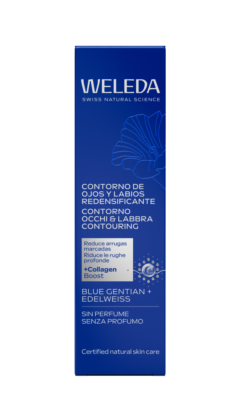 Contour des yeux et des lèvres redensifiant à la gentiane bleue et à l'edelweiss Weleda 10 ml
