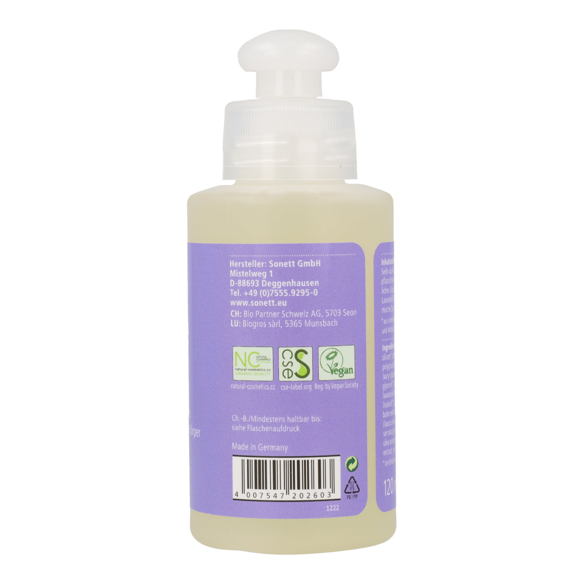 Savon mains lavande Sonett 120ml