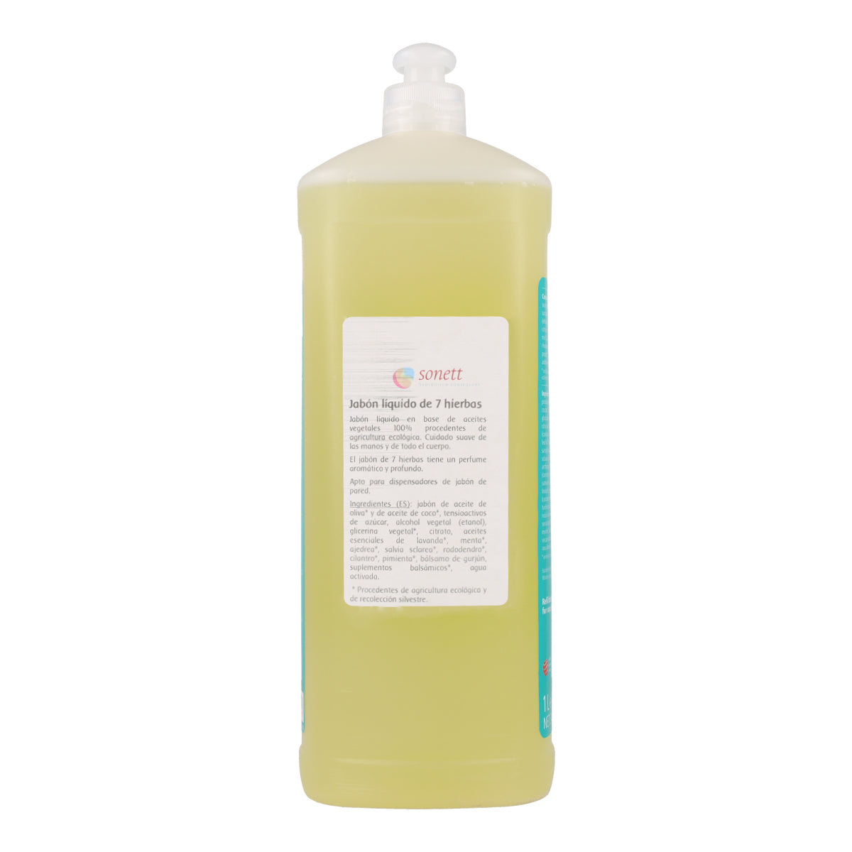 Savon mains 7 plantes Sonett 1L