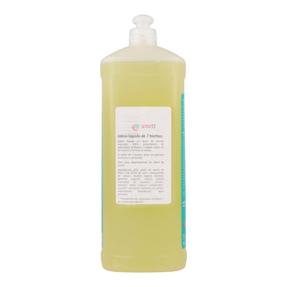Savon mains 7 plantes Sonett 1L
