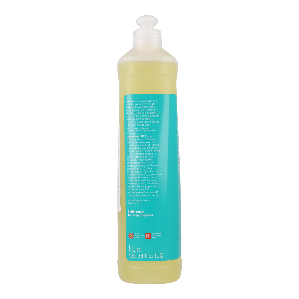 Savon mains 7 plantes Sonett 1L