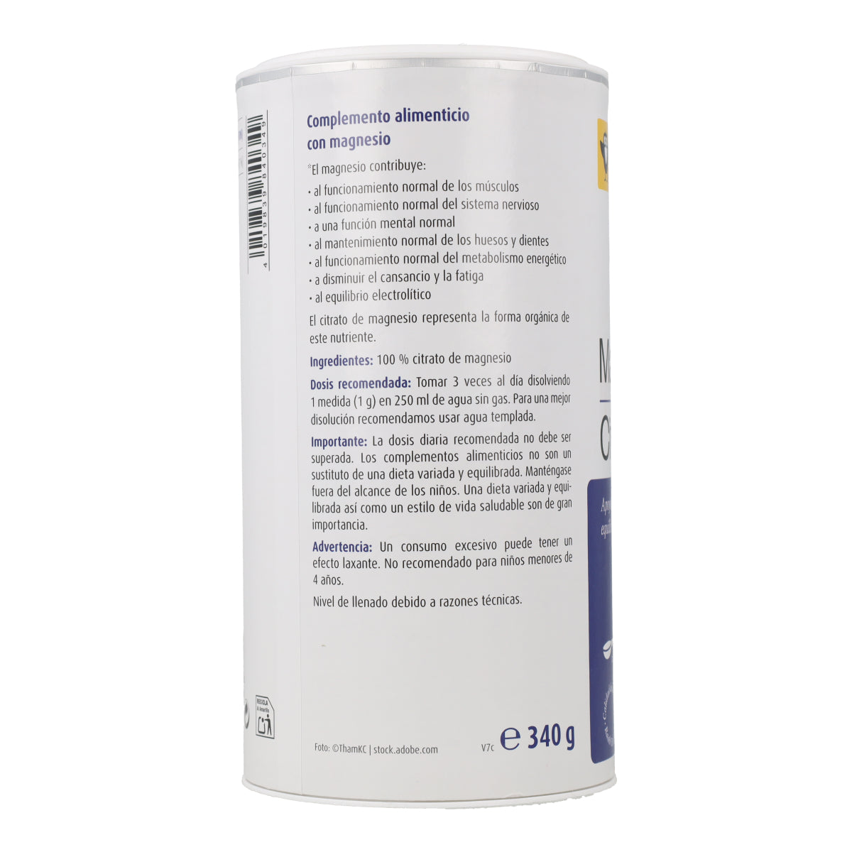 Citrate de magnésium en poudre Raab 340 g