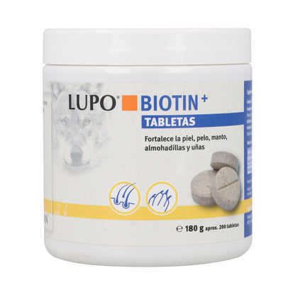 Lupo Biotine+ Comprimés 200 u Améliore la Peau, les Cheveux et les Ongles