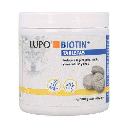 Lupo Biotine+ Comprimés 200 u Améliore la Peau, les Cheveux et les Ongles