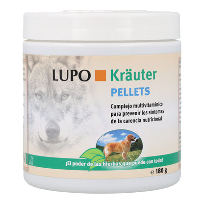 Lupo Herbes Multivitamines 100% Naturelles en Granulés pour Chiens Granulés 180 g