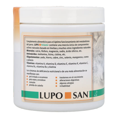 Lupo Herbes Multivitamines 100% Naturelles en Granulés pour Chiens Granulés 180 g