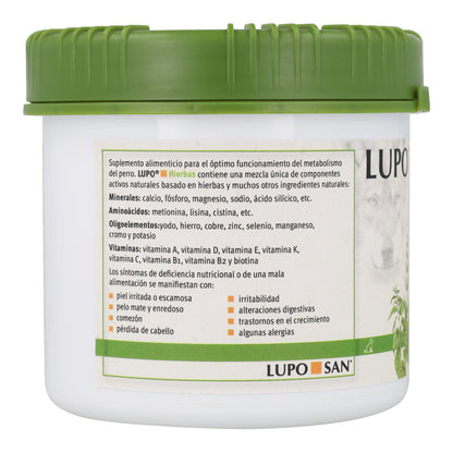 Lupo Complément Alimentaire Multivitaminé 100% Naturel en Granulés pour Chiens 375 g