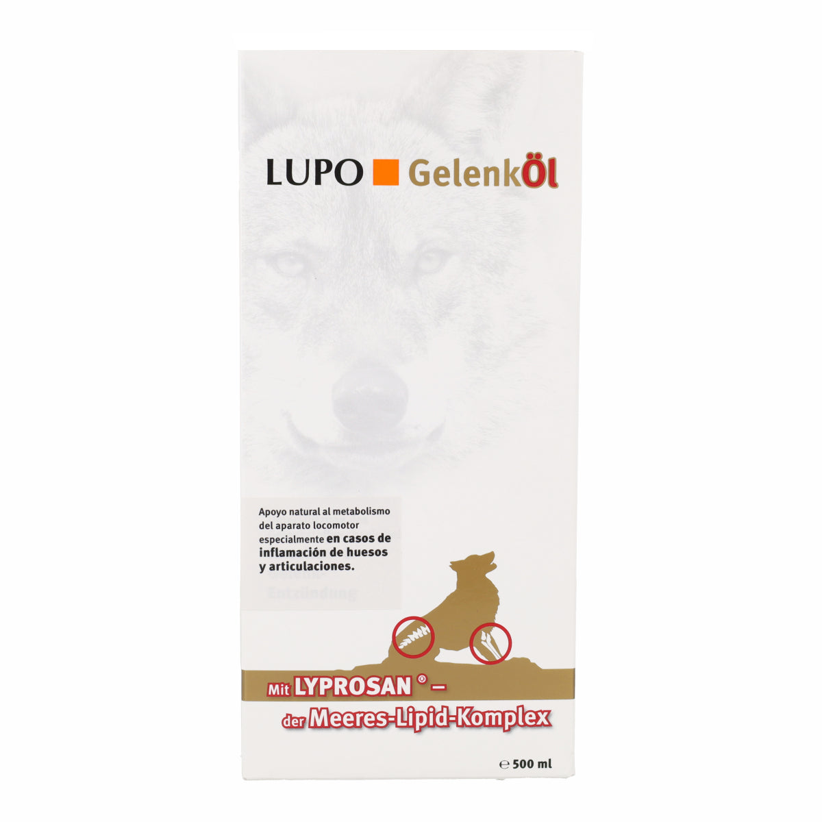 Lupo Gelenköl Huile Chondroprotectrice pour Chiens Lopusan 500 ml